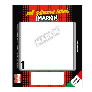 ETICHETTA ADESIVA BIANCA 142X110MM (10FOGLI X 1ETICHETTA) MARKIN COD. X11054 CONFEZIONE DA 10