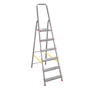 SCALA ALLUMINIO DOMESTICA 6 GRADINI STELLA BASIC COD. 21026
