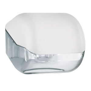 DISPENSER CARTA IGIENICA RT/INTERFOGLIATA BIANCO SOFT TOUCH COD. A61900BI