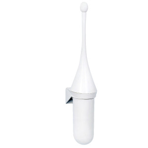 PORTASCOPINO BIANCO DA PARETE PER WC MAR PLAST COD. A65801
