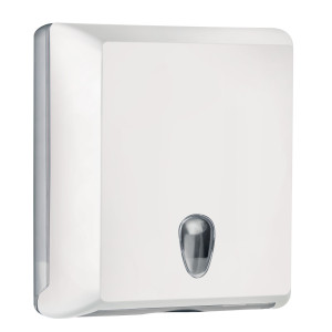 DISPENSER ASCIUGAMANI PIEGATI C/Z BIANCO SOFT TOUCH COD. A70610EBI