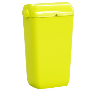 CESTINO GETTACARTE SKIN CON COPERCHIO 23 L GIALLO FLUO COD. A74049F1