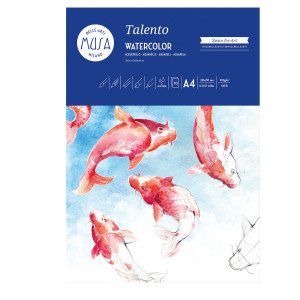 10 FOGLI CARTA DA ACQUERELLO TALENTO 300GR/M2 F.TO A5 MUSA COD. MU131295