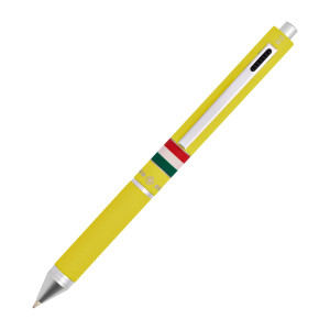 PENNA SFERA SCATTO MULTIFUNZIONE QUADRA FUSTO GIALLO GOMMATO ITALIA OSAMA COD. OD 1024ITG/1 G