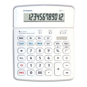 CALCOLATRICE DA TAVOLO OS 504/12 OSAMA COD. OS 504/12 BI