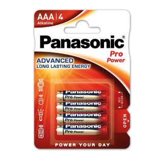 BLISTER 4 MINISTILO LR03 PRO POWER AAA PANASONIC COD. C100003