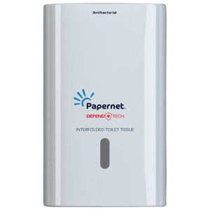 DISPENSER ANTIBATTERICO DEFEND TECH CARTA IGIENICA INTERFOGLIATA COD. 416147