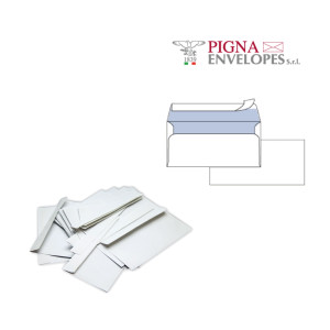 500 BUSTESILVER90 STRIP FSCÂ®BIANCA INTERNOGRAFATA S/FINESTRA110X230MM 90GR PIGNA COD. 0170569AM