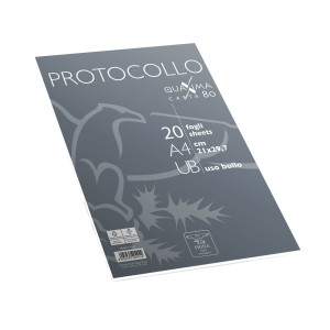 FOGLI PROTOCOLLO A4 USO BOLLO 20FG 80GR PIGNA COD. 0232264UB
