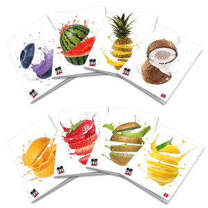 MAXIQUADERNO A4 80GR 40+2FG 1RIGO C/MARGINE FRUIT PIGNA COD. 02333730C CONFEZIONE DA 10