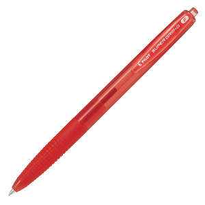 PENNA A SCATTO SUPERGRIP G PUNTA 0,7MM ROSSO PILOT COD. 001640 CONFEZIONE DA 12