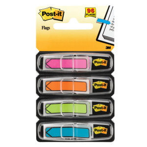 MINISET FRECCE 96 SEGNAPAGINA POST-ITÂ® INDEX 684-ARR4 IN 4 COLORI VIVACI COD. 7000144925