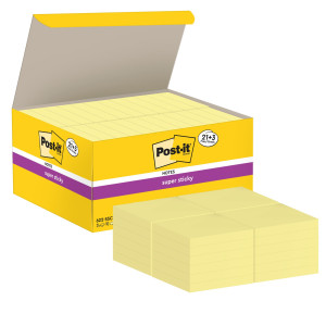 VALUE PACK 21+3 BLOCCO 90FG POST-ITÂ® SUPER STICKY GIALLO CANARY 47.6X47.6MM COD. 7100234510