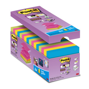 VALUE PACK 16 BLOCCO 90FG POST-ITÂ® SUPER STICKY Z-NOTES 76X76MM R-330-SS-VP16 COD. 7100234249