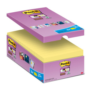VALUE PACK 14+2 BLOCCO 90FG POST-ITÂ® SUPER STICKY GIALLO CANARY 76X127MM COD. 7100234508