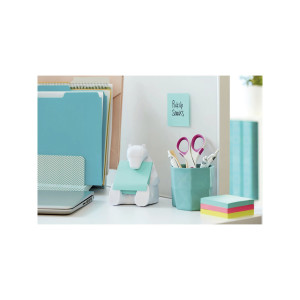 DISPENSER ORSO+RICARICA POST-ITÂ® SUPER STICKY Z-NOTES 76X76MM AZZURRO ACQUAMARIN COD. 7100285519