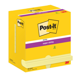BLOCCO 90FOGLIETTI POST-ITÂ® SUPERSTICKY GIALLO CANARY 76X127MM 655-12SS-CY COD. 7100290175 CONFEZIONE DA 12