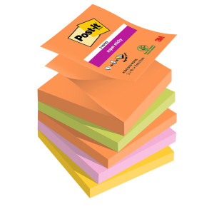 CF. 5PZ BLOCCO 90FOGLIETTI POST-IT SUPER STICKY Z-NOTES 76X76MM R330-5SS-BOOS COD. 7100258789