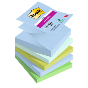 CF. 5PZ BLOCCO 90FOGLIETTI POST-IT SUPER STICKY Z-NOTES 76X76MM R330-5SS-OAS COD. 7100258791