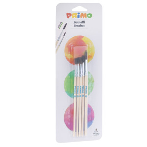 BLISTER 5 PENNELLI TONDI ASSORTITI PRIMO COD. 1240BPT