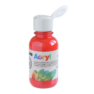 COLORE ACRILICO FINE ACRYL 125ML ROSSO VERMIGLIONE PRIMO COD. 402TA125300