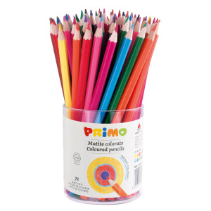 BICCHIERE DA 72 PASTELLI COLORATI 100 FSC IN 12 COLORI PRIMO COD. 505B72