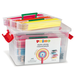 SCHOOLBOX 216 PASTELLI COLORATI 100 FSC IN 12 COLORI PRIMO COD. 507MAT216