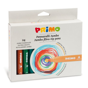 ASTUCCIO 24 PENNARELLI JUMBO SUPERLAVABILI PRIMO COD. 604JUMBO24