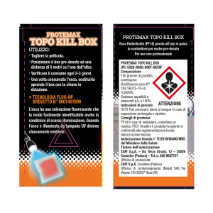 BOX TOPO KILL ESCA RODENTICIDA PROTEMAX COD. PROTE030
