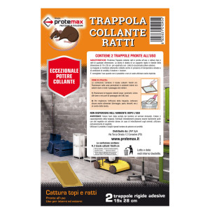 BLISTER 2 TAVOLE COLLANTI PER RATTI PROTEMAX COD. PROTE058