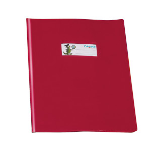 COPRIQUADERNO PVC LUCIDO COPRENTE GREENLINE A5 C/ALETTE ROSSO RIPLAST COD. 34618042 CONFEZIONE DA 25