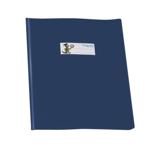 COPRIQUADERNO PVC LUCIDO COPRENTE GREENLINE A5 C/ALETTE BLU RIPLAST COD. 34618043 CONFEZIONE DA 25