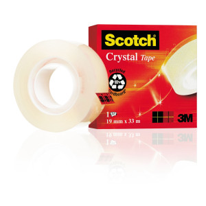 NASTRO ADESIVO SCOTCHÂ® CRYSTAL CLEAR 600 33MTX19MM COD. 7100027387