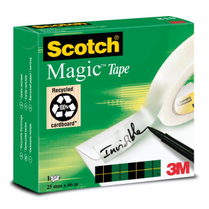 NASTRO ADESIVO SCOTCHÂ® MAGIC 810-2566 25MMX66MT INVISIBILE PERMANENTE COD. 7100027389