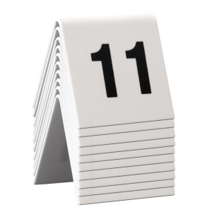 SET DA 11 A 20 NUMERI PER I TAVOLI SECURIT COD. TN-11-20-WT