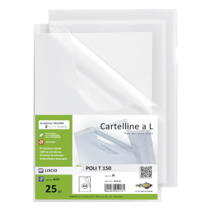 25 CARTELLINE A L 21X29,7 POLI T 150 PPL LISCIO SEI COD. 662318