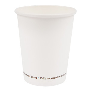 50 BICCHIERI IN CARTA 250ML BIANCO SIGNOR BIO COD. PGC003BIO50B