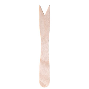 100 FORCHETTINE MONOUSO IN LEGNO 8,5 CM SIGNOR BIO COD. WCF002BIO100B