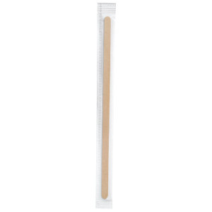 100 PALETTINE CAFFE' DI LEGNO IMBUSTATI SINGOLARMENTE 11CM SIGNOR BIO COD. WCS006BIO100B