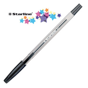 SCATOLA 50 PENNA SFERA NERO P. FINE 0.7MM STARLINE COD. STL1105.
