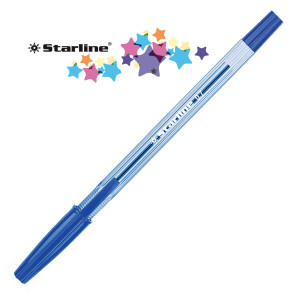 SCATOLA 50 PENNA SFERA BLU P. FINE 0.7MM STARLINE COD. STL1107.
