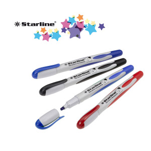 MARCATORE PERMANENTE PUNTA TONDA 2MM ROSSO STARLINE COD. STL1643. CONFEZIONE DA 12