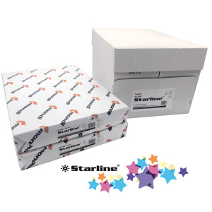 CARTA FOTOCOPIE A3 80GR 500FG BIANCA STARLINE COD. STL2005. CONFEZIONE DA 5