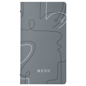 PORTAMENU' F.TO 18X31,6CM LINEA LINEE - GRIGIO COD. F360081 CONFEZIONE DA 3