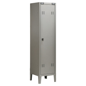 ARMADIO SPOGLIATOIO METALLO A 1POSTO 38X35CM H180CM GRIGIO