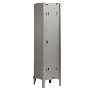 ARMADIO SPOGLIATOIO METALLO A 1POSTO C/DIVIS. 43X47CM H180CM GRIGIO
