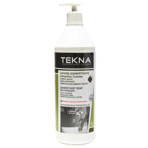 SAPONE DISINFETTANTE SENZA PROFUMO CON DISPENSER 1LT TEKNA COD. K014