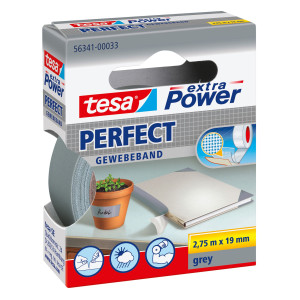 NASTRO ADESIVO TELATO 19MMX2,7MT GRIGIO 56341 XP PERFECT COD. 56341-00033-04