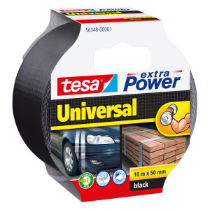 NASTRO ADESIVO 10MTX50MM NERO TESAÂ® EXTRA POWER UNIVERSAL COD. 56348-00001-06