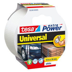 NASTRO ADESIVO 10MTX50MM BIANCO TESAÂ® EXTRA POWER UNIVERSAL COD. 56348-00005-06